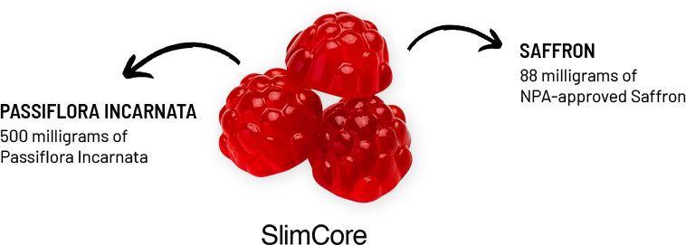 SlimCore Saffron gummy supplement